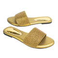 Handcrafted Bronze Flat Sandals Open Toe