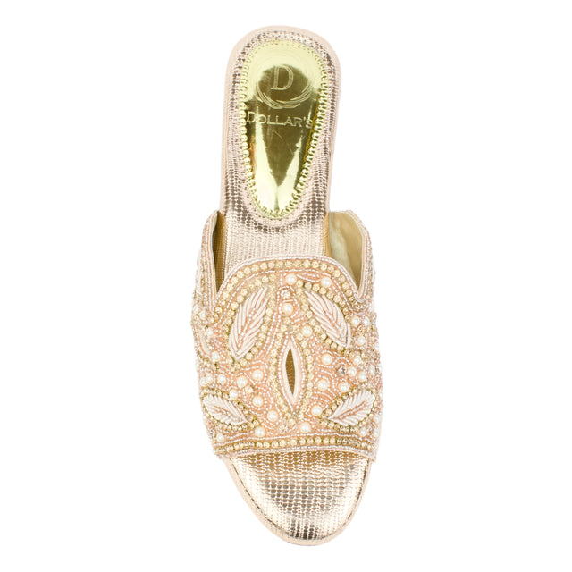 Rose Flat Natural Design Slippers | S214F-R