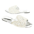 Women Silver Flat Sandals