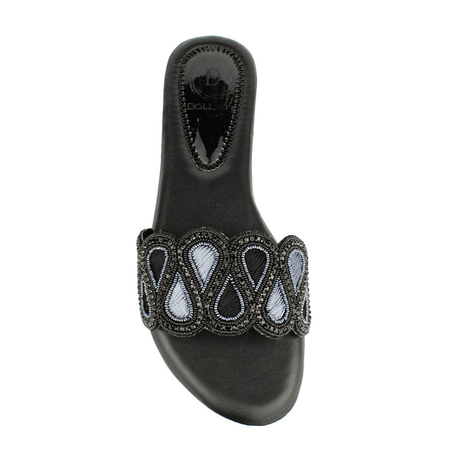 Iconic Black Flat Slippers