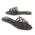 Women Black Flat Sandals