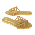 Women Bronze Flat Sandals