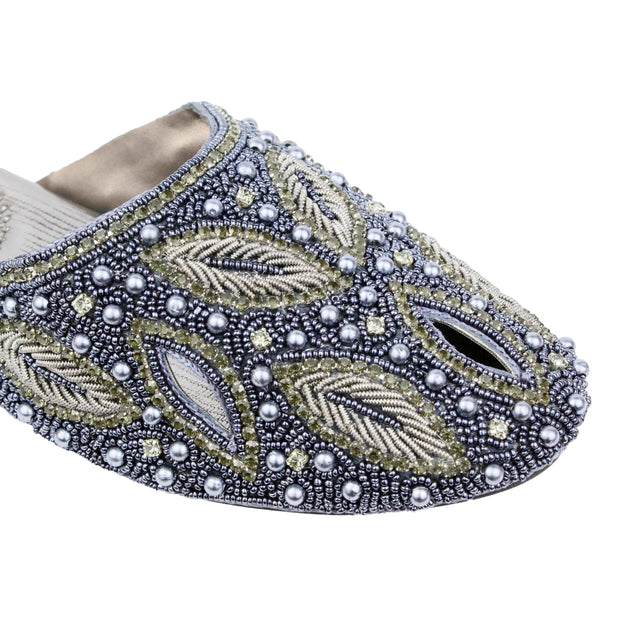 Grey Flat Natural Design Slip-Ons | S247F-GR