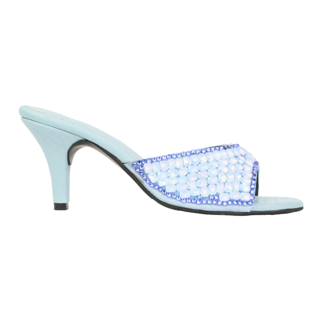 Baby Blue 3in Stiletto Heel Brilliant Sandals | S250H-BBL