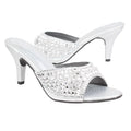 Silver 3in Stiletto Heel Brilliant Sandals | S250H-S