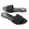 Black Flat Authentic Slippers | S304F-B