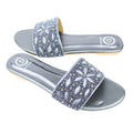 Grey Flat Authentic Slippers | S304F-GR