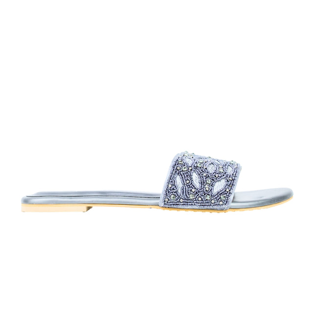 Grey Flat Authentic Slippers | S304F-GR