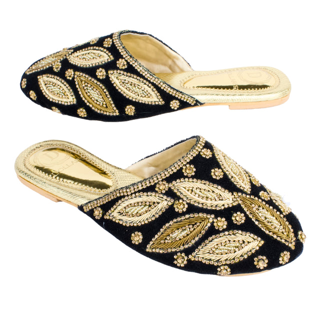 Classic Gold Flat Slippers