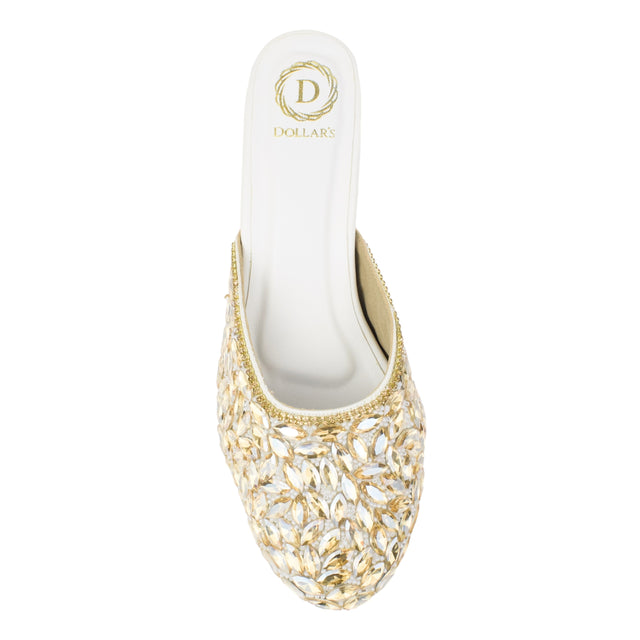 Cream 2in Sculpted Block Heel Glamorous Sandals | S310H-Cream