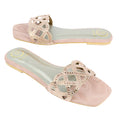 Lama'a Blush Rose Flat Slippers