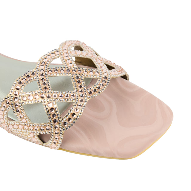 Lama'a Blush Rose Flat Slippers