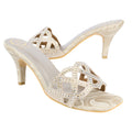 Lama'a Classic Nude Pencil Heel Sandals