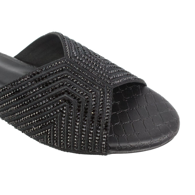 Black Flat High-End Slides | S338F-B