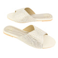Cream Flat High-End Slides | S338F-C
