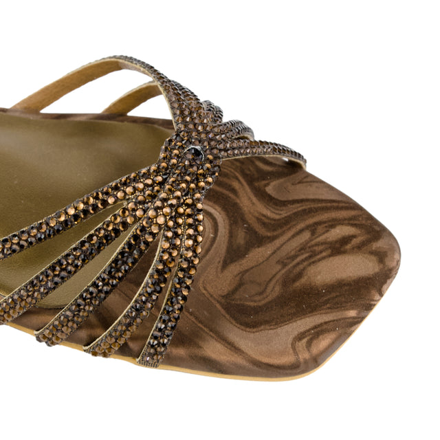 Brown Flat Handcrafted Slippers | S339F-BR