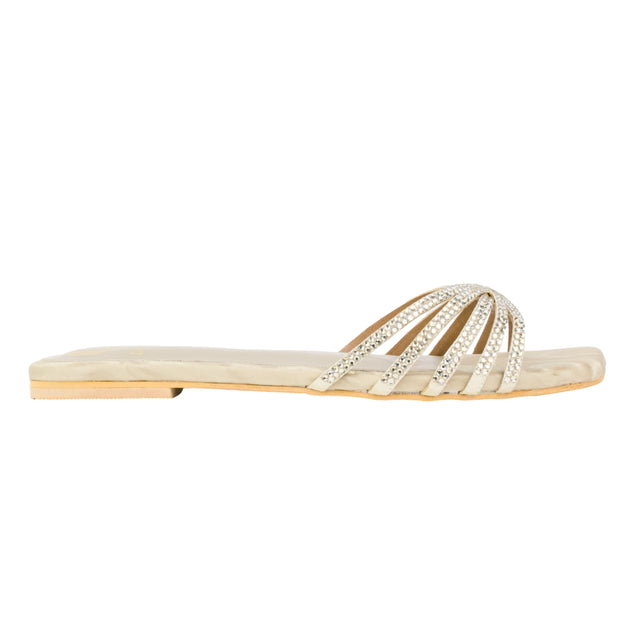 Nude Flat Handcrafted Slippers | S339F-N