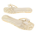 Nude Flat Bow Slippers | S344F-N