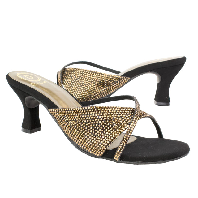 Brown Heel Strappy Sandals | S346H-BR