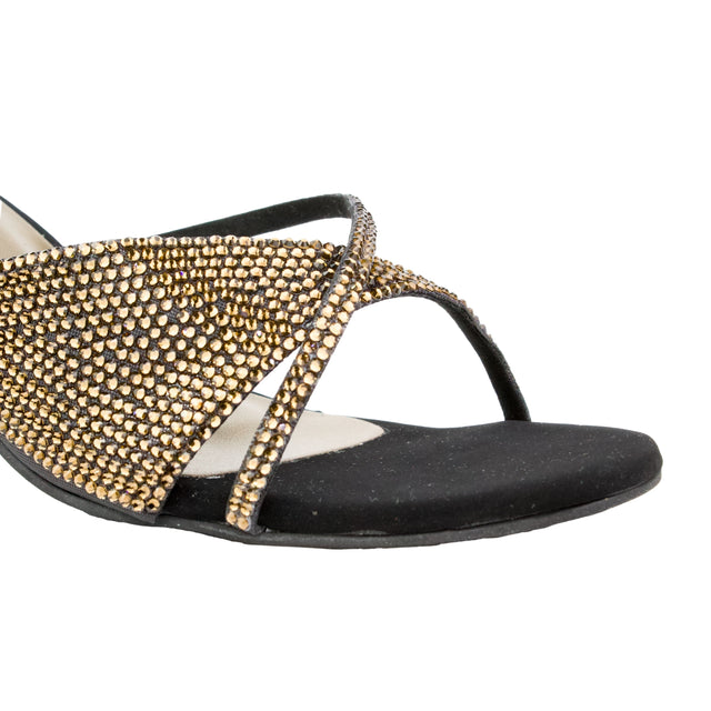 Brown Heel Strappy Sandals | S346H-BR