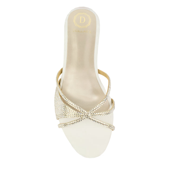 Cream Flat Artisanal Slides | S347F-C