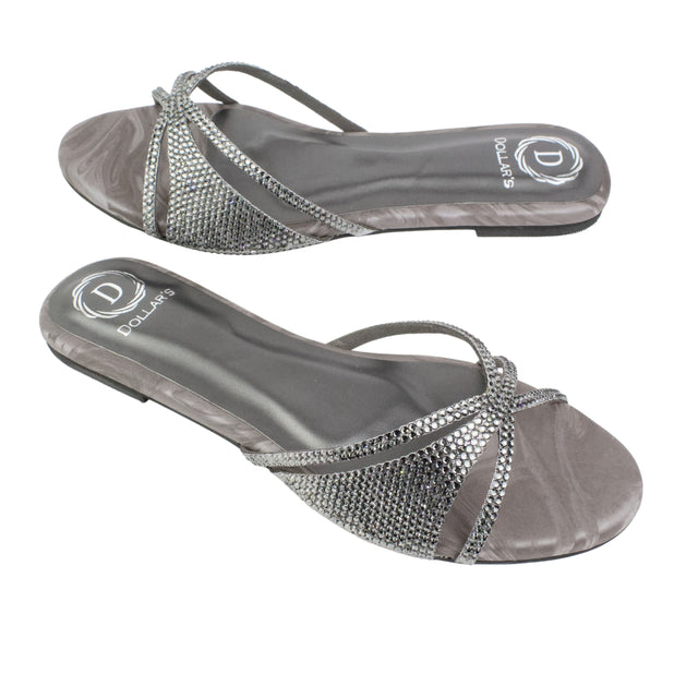 Grey Flat Artisanal Slides | S347F-GR