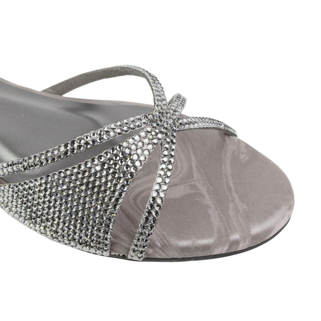 Grey Flat Artisanal Slides | S347F-GR