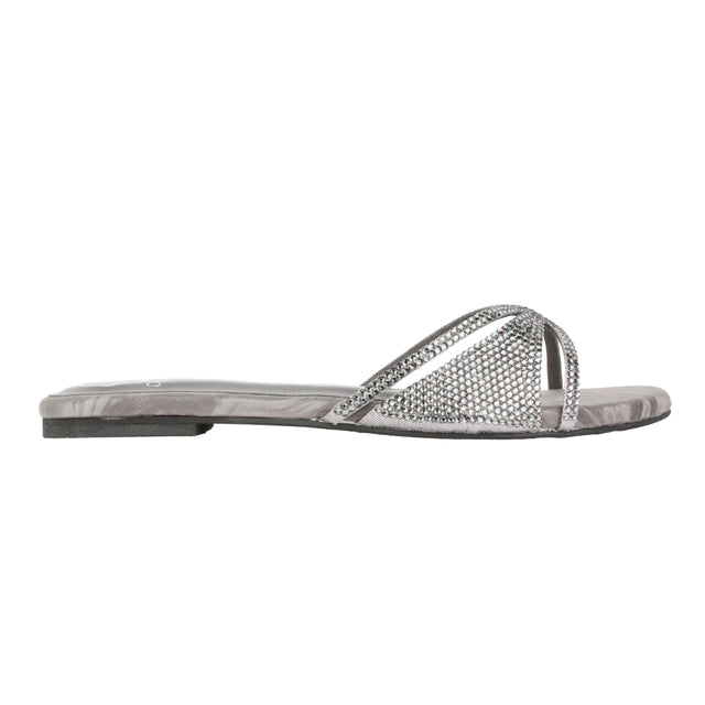 Grey Flat Artisanal Slides | S347F-GR