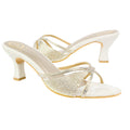Cream Heel Artisanal Mule Sandals | S347H-C