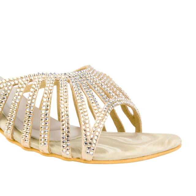 Nude Heel Intricate Sandals | S348H-N