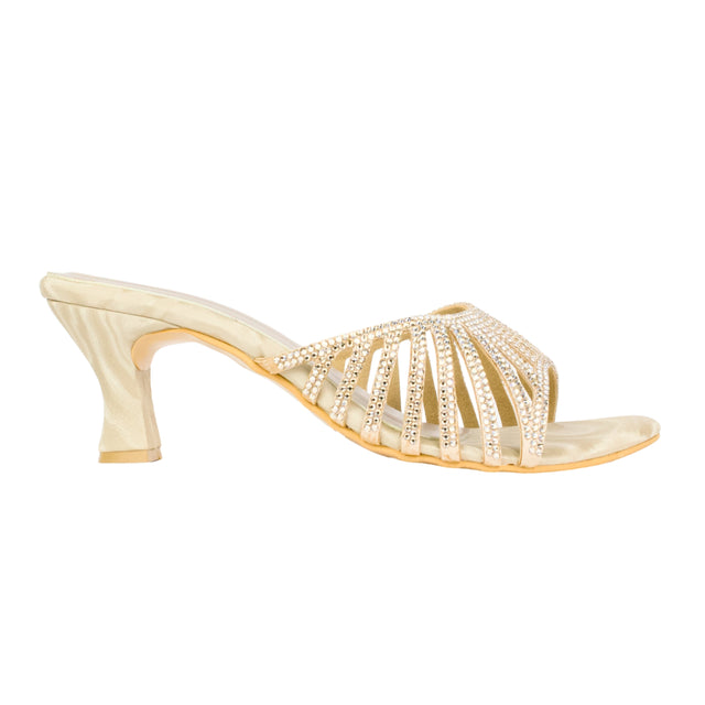 Nude Heel Intricate Sandals | S348H-N