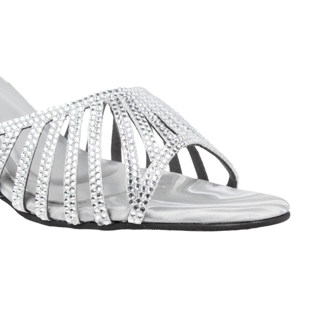 Silver Heel Intricate Sandals | S348H-S