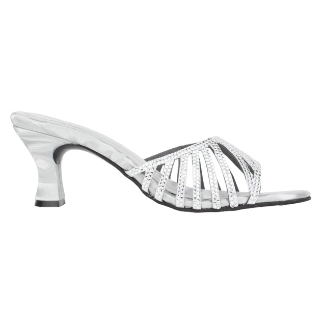 Silver Heel Intricate Sandals | S348H-S