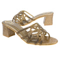 Brown Heel Traditional Sandals | S353H-BR