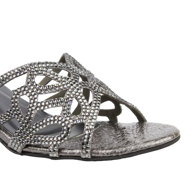 Grey Heel Traditional Sandals | S353H-GR