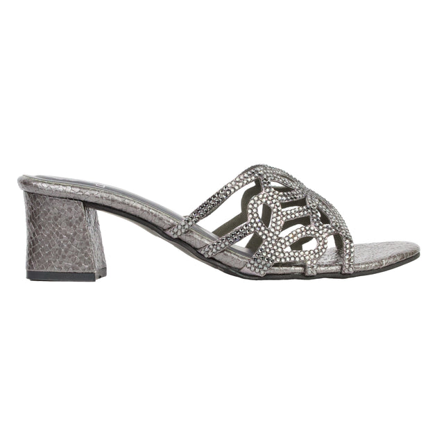 Grey Heel Traditional Sandals | S353H-GR