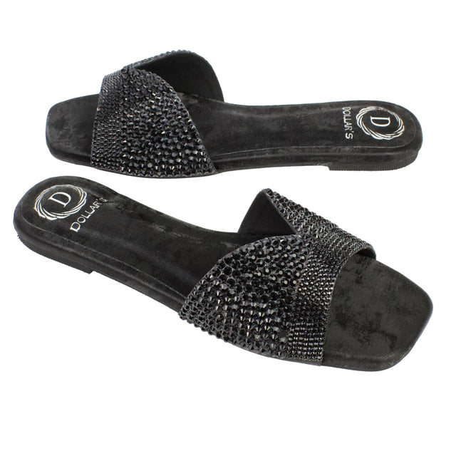 Black Flat Trending Slippers | S368F-B