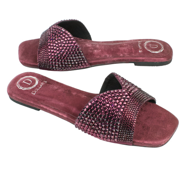 Burgundy Flat Trending Slip Ons | S368F-PRP