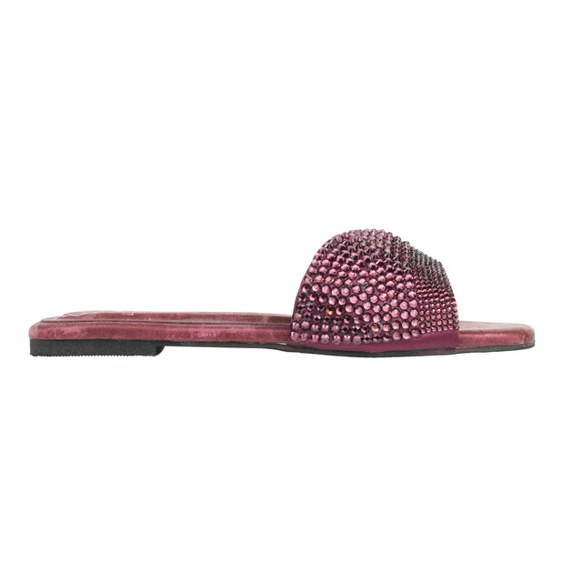 Burgundy Flat Trending Slip Ons | S368F-PRP