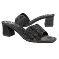 Noir 2in Heel Trending Slip On Sandals | S368H-B