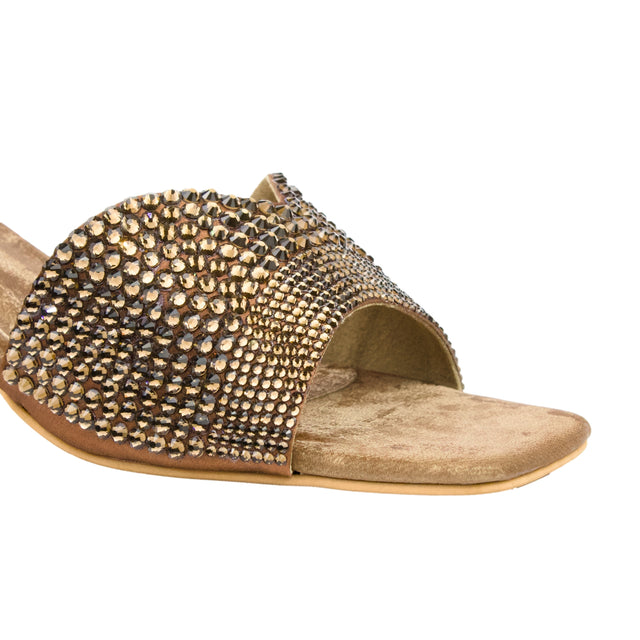 Mocha Flat Trending Slip On Sandals | S368H-BR