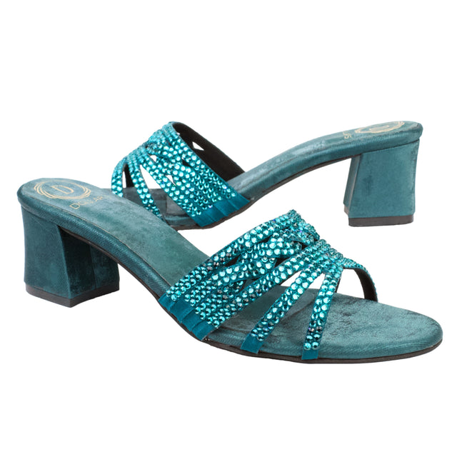 Aqua 2in Heel Trending Slip On Sandals | S369H-T
