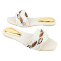 Cream Flat Beach Slides | S379F-C