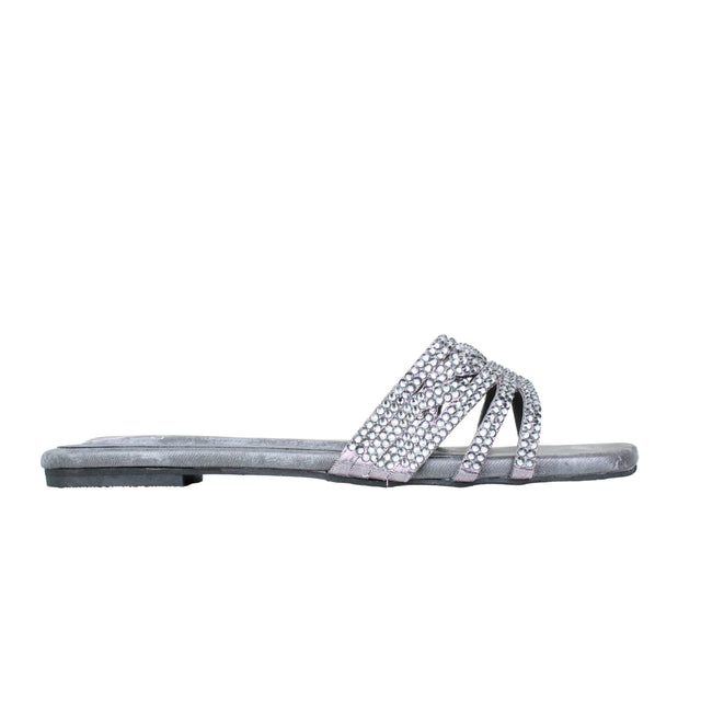 Smoke Flat Classic Slippers | S385F-SMK