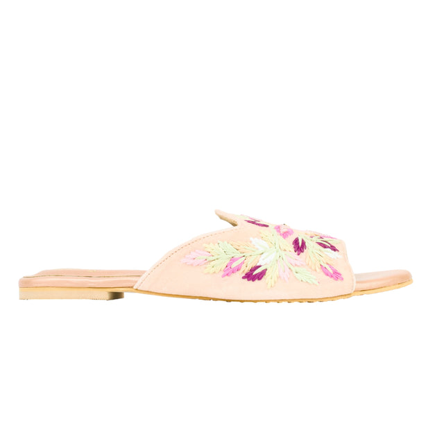 Rose Flat Handwork Slides | S389F-R