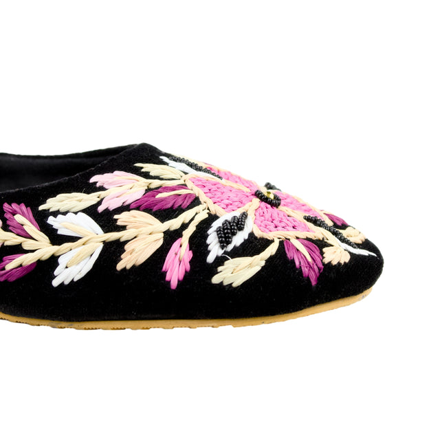 Black Flat Ballet Slippers | S396F-B
