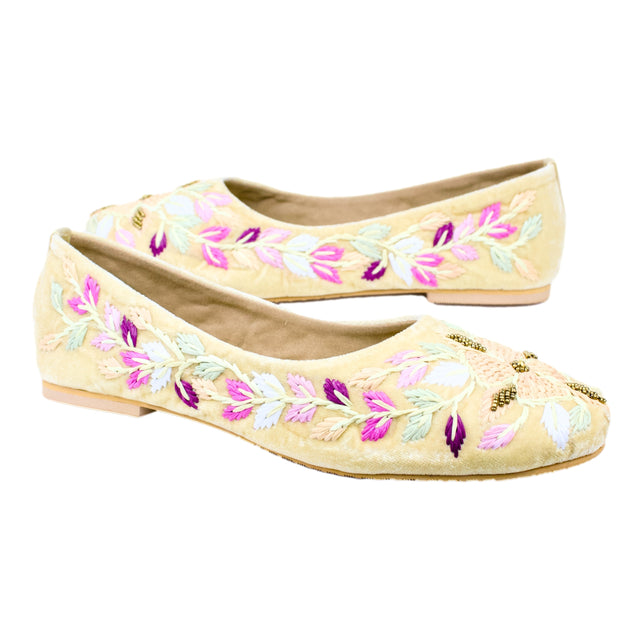 Gold Flat Ballet Shoes | S396F-G