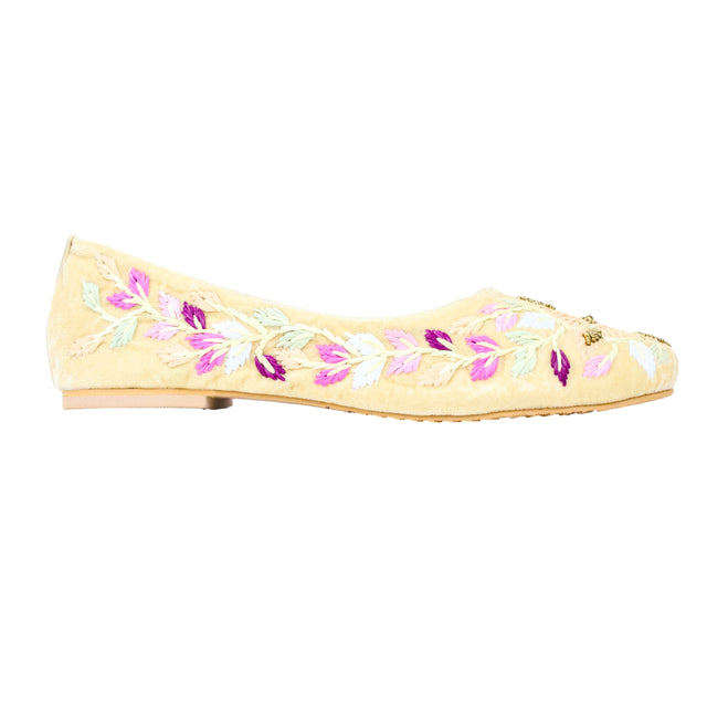 Gold Flat Ballet Shoes | S396F-G