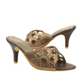 Brown 2" Classy Flared Heels