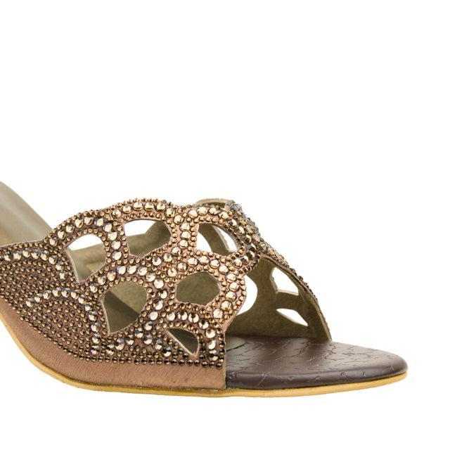 Brown 2" Classy Flared Heels